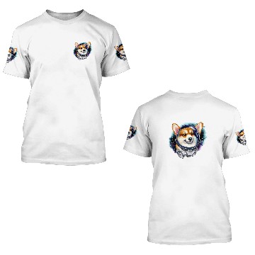 Discover Corgi Pet Cosmic Baseball Tees 3D T Shirts