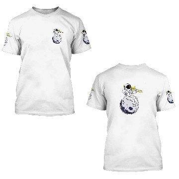 Discover Funny trombones Astronauts Playing trombones Vintage Baseball Tees 3D T Shirts