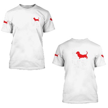 Discover Basset Hound Pet 18 3D T Shirts