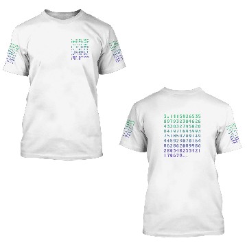 Discover Pi Computer Numbers Colorful 90s Readout 3D T Shirts