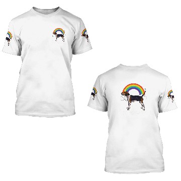 Discover Coonhound Pet Rainbow Treeing Walker Coonhound Ew People Unicorn 3D T Shirts