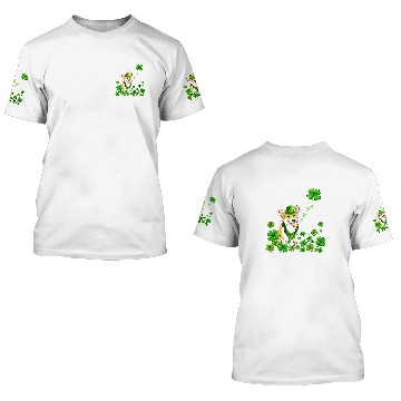Discover Corgi Pet Dog Irish Green Shamrock Clover St Patricks Baseball Tees 3D T Shirts