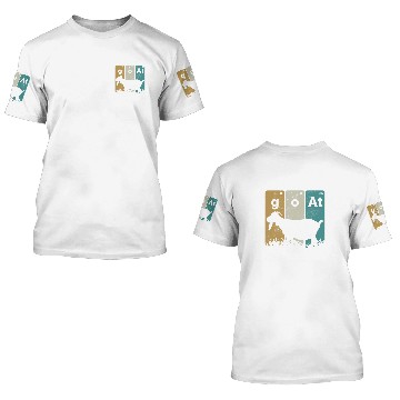Discover Goats Periodic Table Elements Goats Farmer Farming Baseball Tees 3D T Shirts