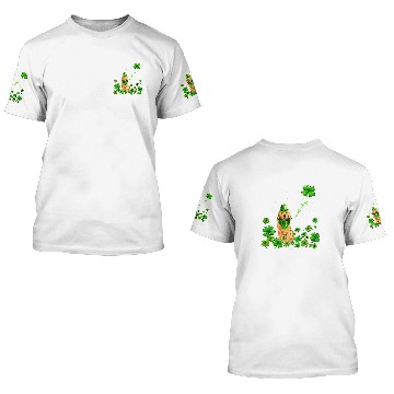 Discover Golden Retriever Pet Irish Green Shamrock Clover St Patricks 3D T Shirts