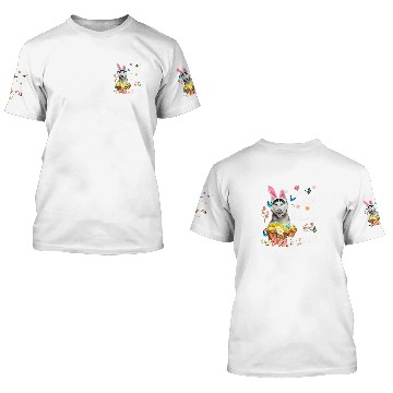 Discover Husky Pet Happy Easter Day Colorful Egg Hunt Squad 3D T Shirts