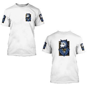 Discover Coyote Mammal Elegant wolfs character Baseball Tees 3D T Shirts