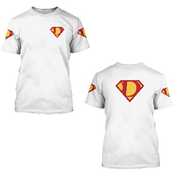 Discover Letter D - Superman - 3D T Shirts