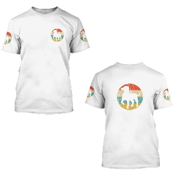 Discover German Shorthaired Pet Retro German Shorthaired Pointer Dog Breed Icon 3D T Shirts