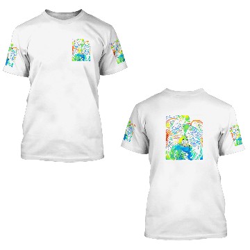 Discover Papillon Pet Face Puppy Pop Art 3D T Shirts