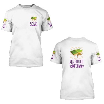 Discover Summer Reading Program 2024 Adventure Begins at Your Library 24 Baseball Tees 3D T Shirts