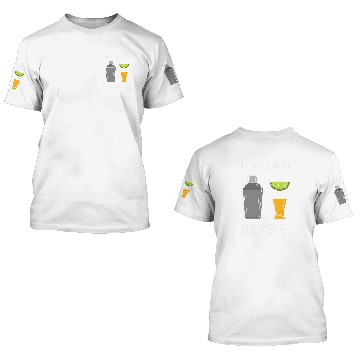 Discover Threesome Bartender Tequila Drinking 3D T Shirts