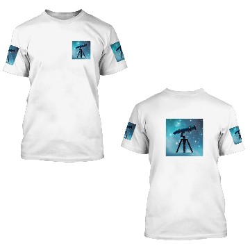 Discover Astronomy Telescope 3D T Shirts