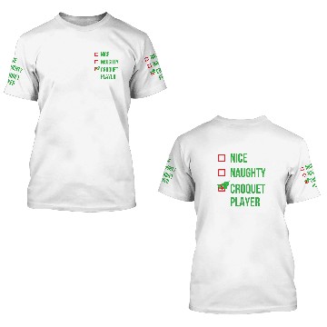 Discover Sport Croquet Player Funny Pajama Christmas Gift 1 Baseball Tees 3D T Shirts
