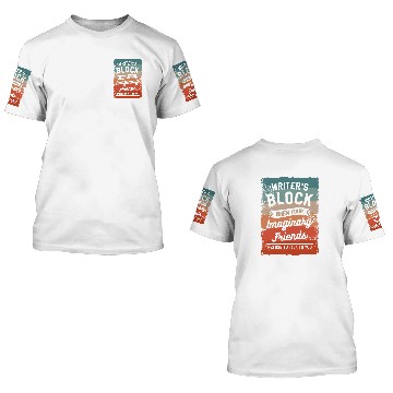 Discover Writers Block When Your Imaginary Friends Refuse To Talk 1 Baseball Tees 3D T Shirts