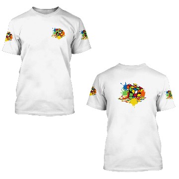 Discover Melting Rubiks Cube - Melting Rubiks Cube - 3D T Shirts