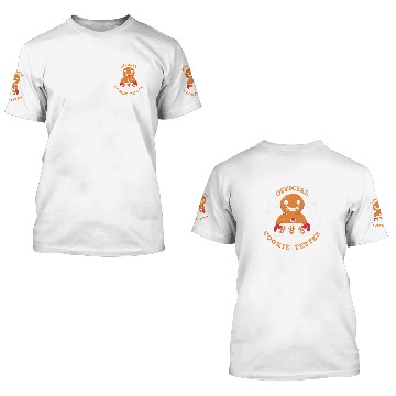 Discover Gingerbread Baking Official Cookie Tester Gingerbread Man Zip 3D T Shirts