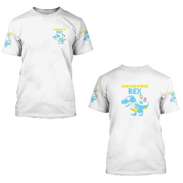 Discover Dinosaur Pet Kids Eastersaurus rexs Trex Easter Bunny Dino Boys Kids Toddler 3D T Shirts