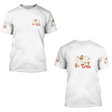 Discover Cookie Baking Crew Funny Holiday Baker Groovy Retro Cute 3D T Shirts