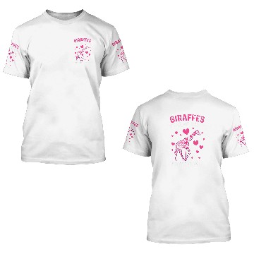 Discover Giraffe Pet Make Me Happy Giraffes 3D T Shirts