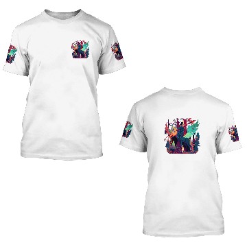 Discover Unicorn Pet Phoenix Magic Fantasy Creatures 3D T Shirts
