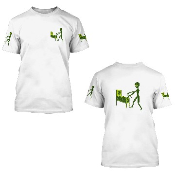 Discover Aliens UFO Space Party PINBALL GAME Ancient Alien Theorist Baseball Tees 3D T Shirts