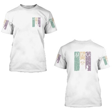 Discover Llama Pet Periodic Table Elements Llama Alpaca vintages 2 Zip 3D T Shirts