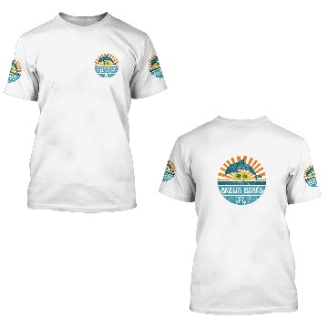 Discover Dolphin Pet Gift Amelia Island Florida Beach Dolphin Retro Sunset Vintage 3D T Shirts