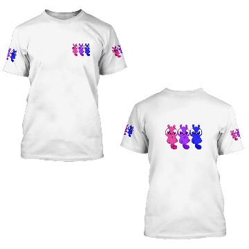 Discover Beaver Pet Bisexual Pride Flag 3D T Shirts