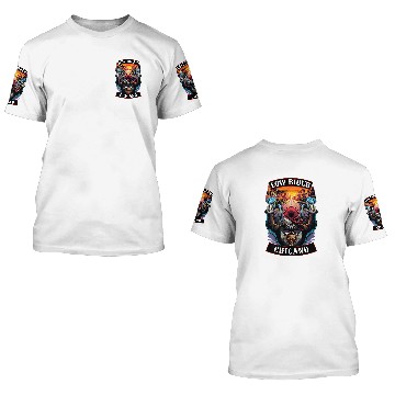 Discover Low Rider Chicano Sunset Motorcycle Biker Skull 3D T Shirts