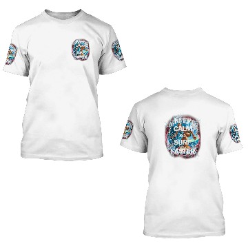 Discover Shark Pet Keep Calm and Surf Faster Shark Attack 3D T Shirts