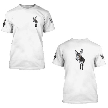 Discover Donkey Pet Face Baseball Tees 3D T Shirts