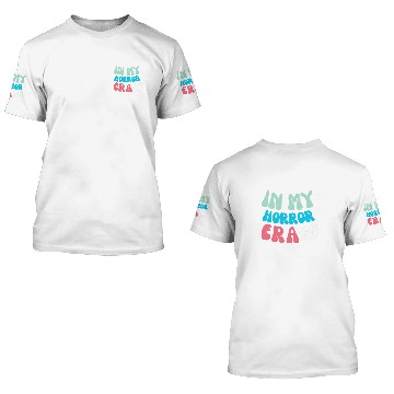Discover In My Horror Era Thriller Book Author Reader Scary Baseball Tees 3D T Shirts