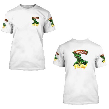 Discover Iguana Pet I Guana Party Funny Iguana Lizard Pun 2 3D T Shirts