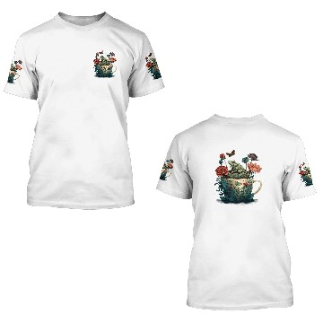 Discover Frog Pet Cottagecore Frog Toad and Mug Cute Forestcore Aesthetics Baseball Tees 3D T Shirts