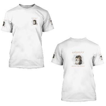 Discover Hedgehog Pet Not Only Wearing Grumpy Pants Today Funny Hedgehog 3D T Shirts