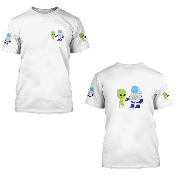 Discover Aliens UFO Planets Alien Solar System Space Lovers 3D T Shirts