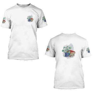 Discover Book Fun Library Books Bohemian Plant Reading Book Librarian 3D T Shirts