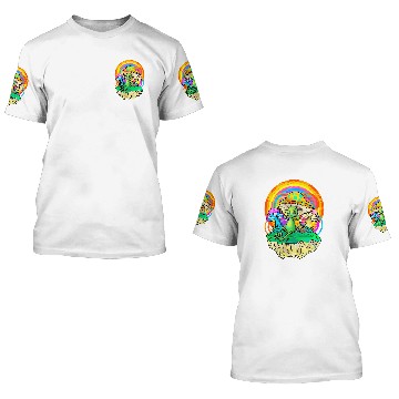 Discover Aliens UFO psychedelics Alien Hippie Fungi Mushroom Baseball Tees 3D T Shirts
