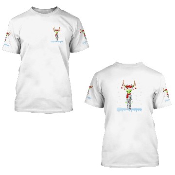 Discover Aliens UFO Reindeer Santa Alien Christmas Lights 3D T Shirts