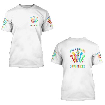Discover Autism Puzzle PreK Squad Embrace Differences Autism Awareness SPED Teacher 3D T Shirts