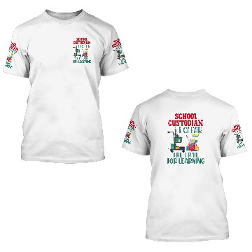 Discover School Custodian Appreciation Janitor Gift Clear Trail 3D T Shirts
