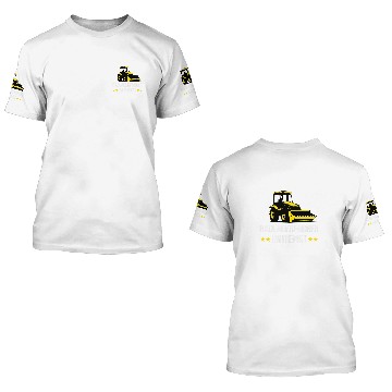 Discover Bulldozer Fun Wheel Loader Construction Site Construction Worker Road Builder 3D T Shirts