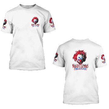 Discover Killer Klowns From Outer Space Rough Clown 3D T Shirts