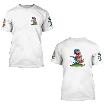 Discover Dinosaur Pet Watermelon Dinosaur One In a Melon T rexs Summer Fruit 3D T Shirts