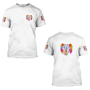 Discover Saint Bernard Pet Dog Angel Wings 3D T Shirts
