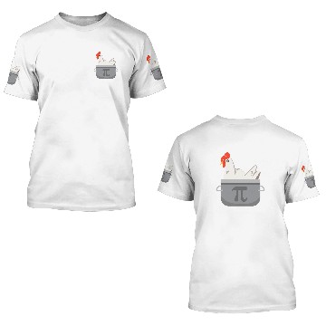 Discover Chicken Pet Funny Math Pi Chicken Pot Pie Apparel 3D T Shirts