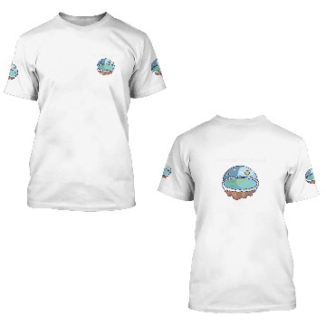 Discover Flat Earth Map Model Flat Earth Society 3D T Shirts