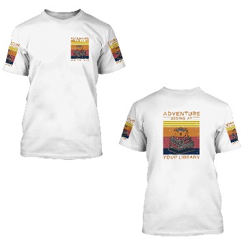 Discover Book Fun Adventure Begins At Your Library Summer Reading 04 vintages 1 6 3D T Shirts