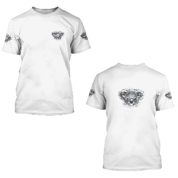 Discover Koala Pet Face Drawing 3D T Shirts