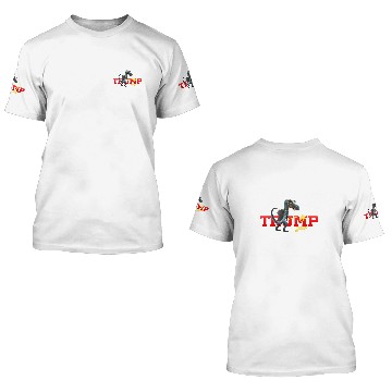 Discover Dinosaur Pet Trump Dinosaur Peeing on AntiTrump Liberal 3D T Shirts